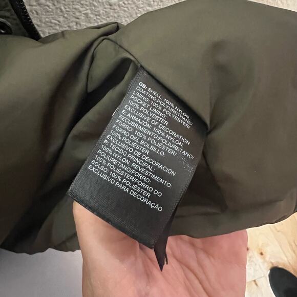 The North Face Jacket Zoomie Womens XS Dark Olive Green Utility Cinch Outdoor - Picture 8 of 9